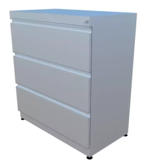 Archivador de 3 gavetas horizontal de 1,00 de alto x 0,89 de ancho x 0,475 de fondo