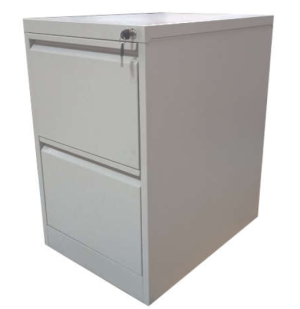Archivador de 2 gavetas vertical de 0,72 de alto x 0,46 de ancho x 0,55 de fondo en