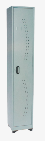 Locker de 1 puerta con portacandado y zapateras de 1,80 de alto x 0,30 de ancho x