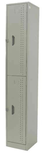 Locker de 2 puertas con portacandado y zapateras de 1,80 de alto x 0,30 de ancho x