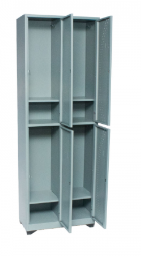 Locker de 4 puertas con portacandados y con zapateras de 1,80 de alto x 0,58 de
